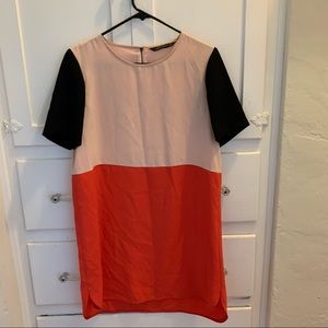 Zara 3 tone shift dress size L